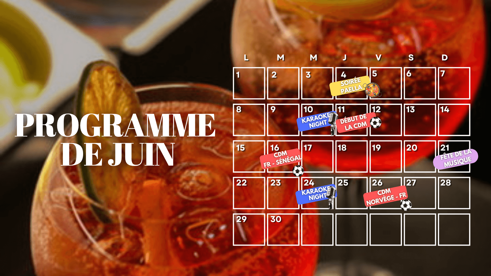 Programmation de Juin à L’Esplanade : soirées, karaoké, fête de la musique et ambiance estivale à Clichy - L'Esplanade Clichy