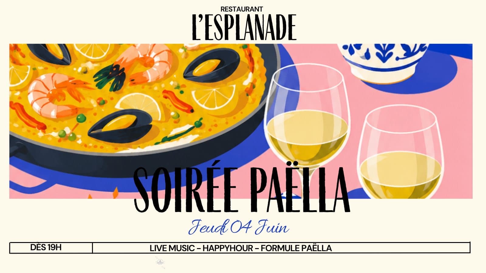 Soirée Paella à l’Esplanade, à Porte de Clichy